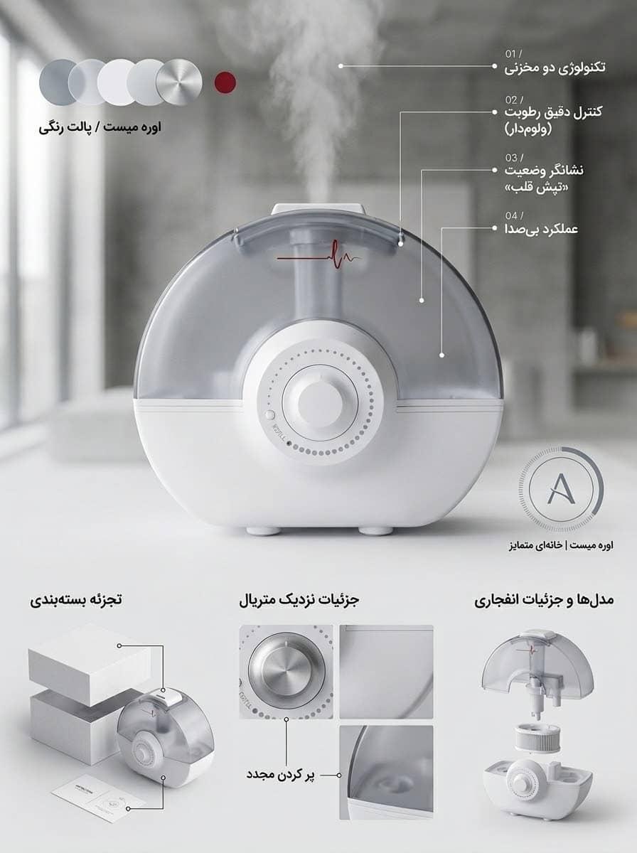 دستگاه بخور سرد کاردیولاین مدل LI22 