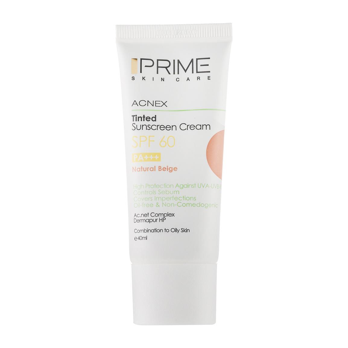 spf 60 کرم ضدآفتاب رنگی پرایم 