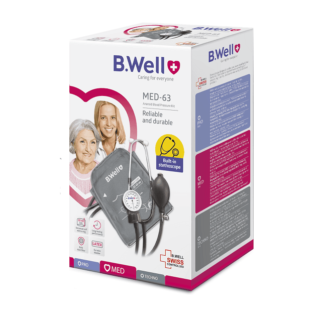 ف شارسنج عقربه ای B.Well مجهز به گوشی مدل MED-63