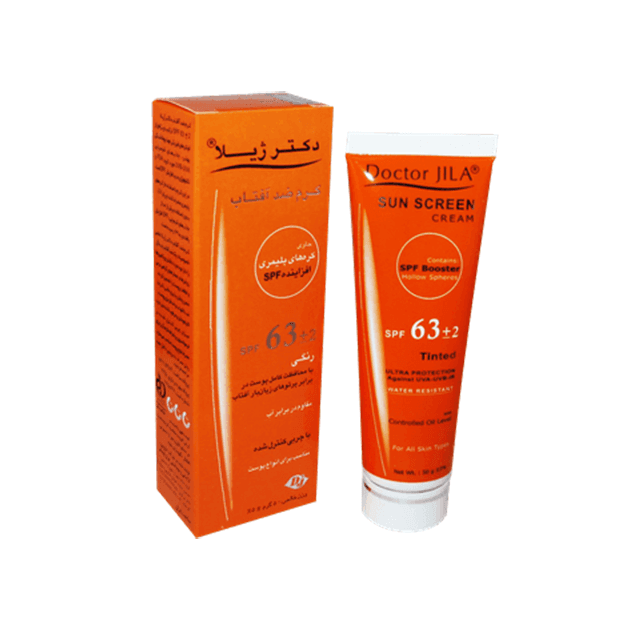spf 63 کرم ضد آفتاب دکتر ژیلا رنگی 