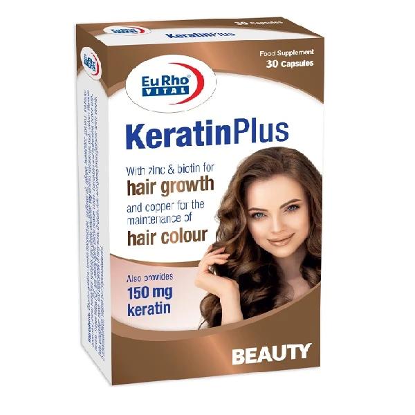 کپسول ژلاتینی نرم کراتین پلاس یوروویتال بسته 30 عددی - تصویر 1