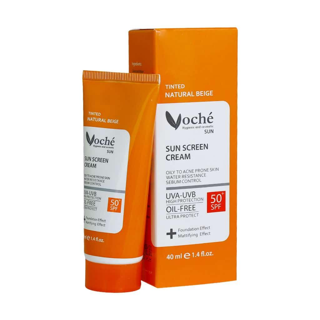 SPF 50 ووچه ضدآفتاب پوست چرب رنگی - تصویر 1